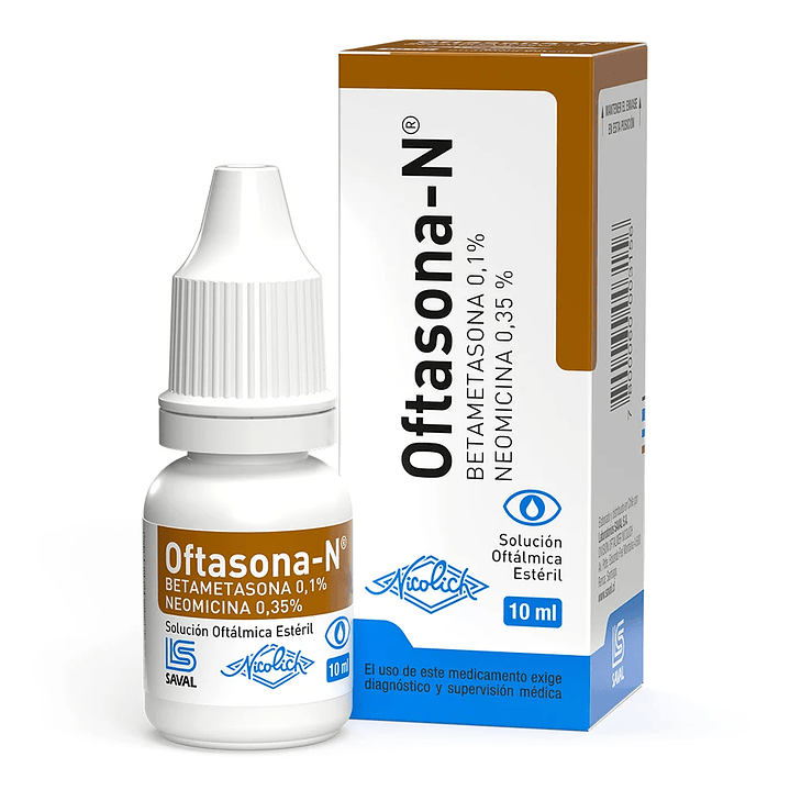 Oftasona-N Betametasona / Neomicina Solución Oftálmica 10ml 1