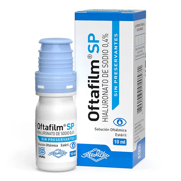 Oftafilm SP Hialuronato sódico 0,4 %  Solución oftálmica 10 ml. 1