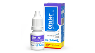 Oftaler Ketotifeno 0.025% Solución Oftálmica 10ml
