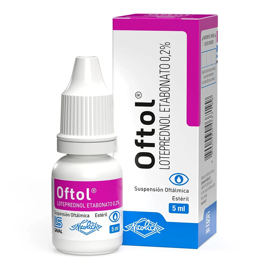 Oftol Loteprednol 0,2% Solución oftálmica 5 ml. 1