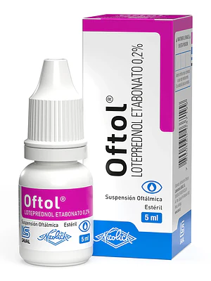 Oftol Loteprednol 0,2% Solución oftálmica 5 ml.