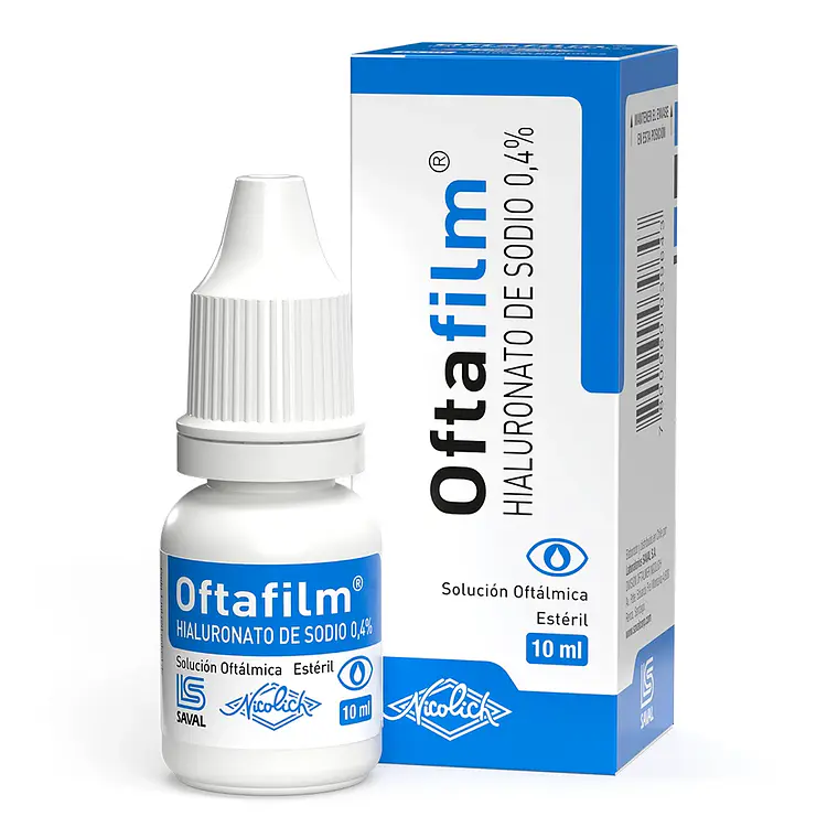Oftafilm Hialuronato de sodio 0,4 % Solución oftálmica 10 ml. 1