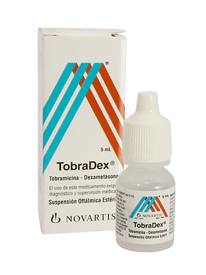 Tobradex Dexametasona, Tobramicina Solución oftálmica 5 ml.