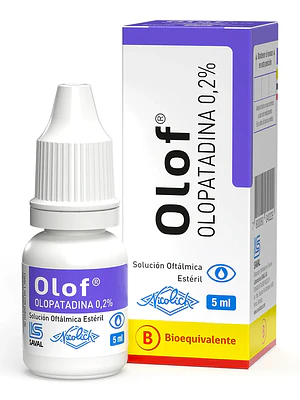 Olof (B) Olopatadina 0,2% Solución oftálmica 5 ml.
