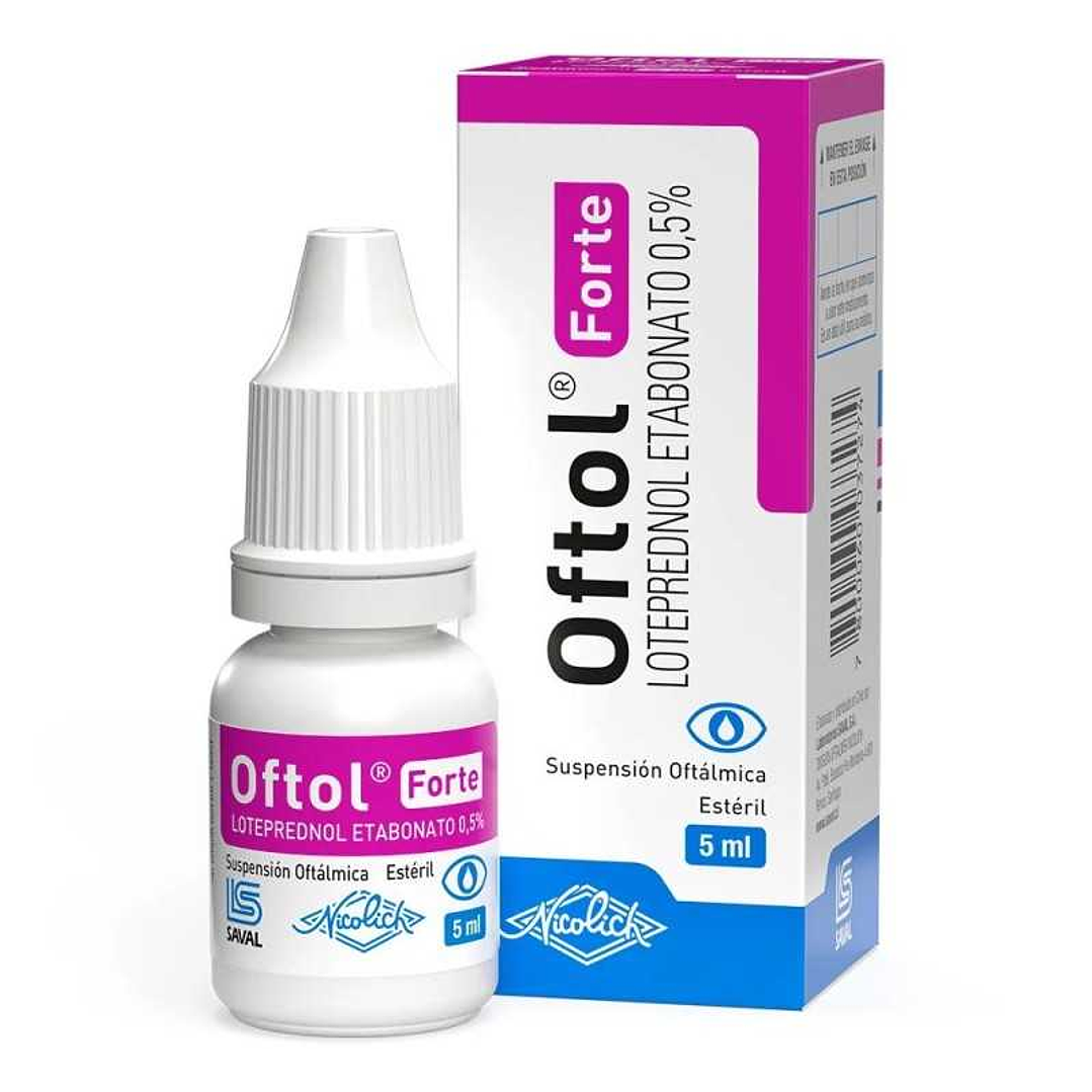 Oftol Forte Loteprednol 0,5 % Solución oftálmica 5 ml. 1