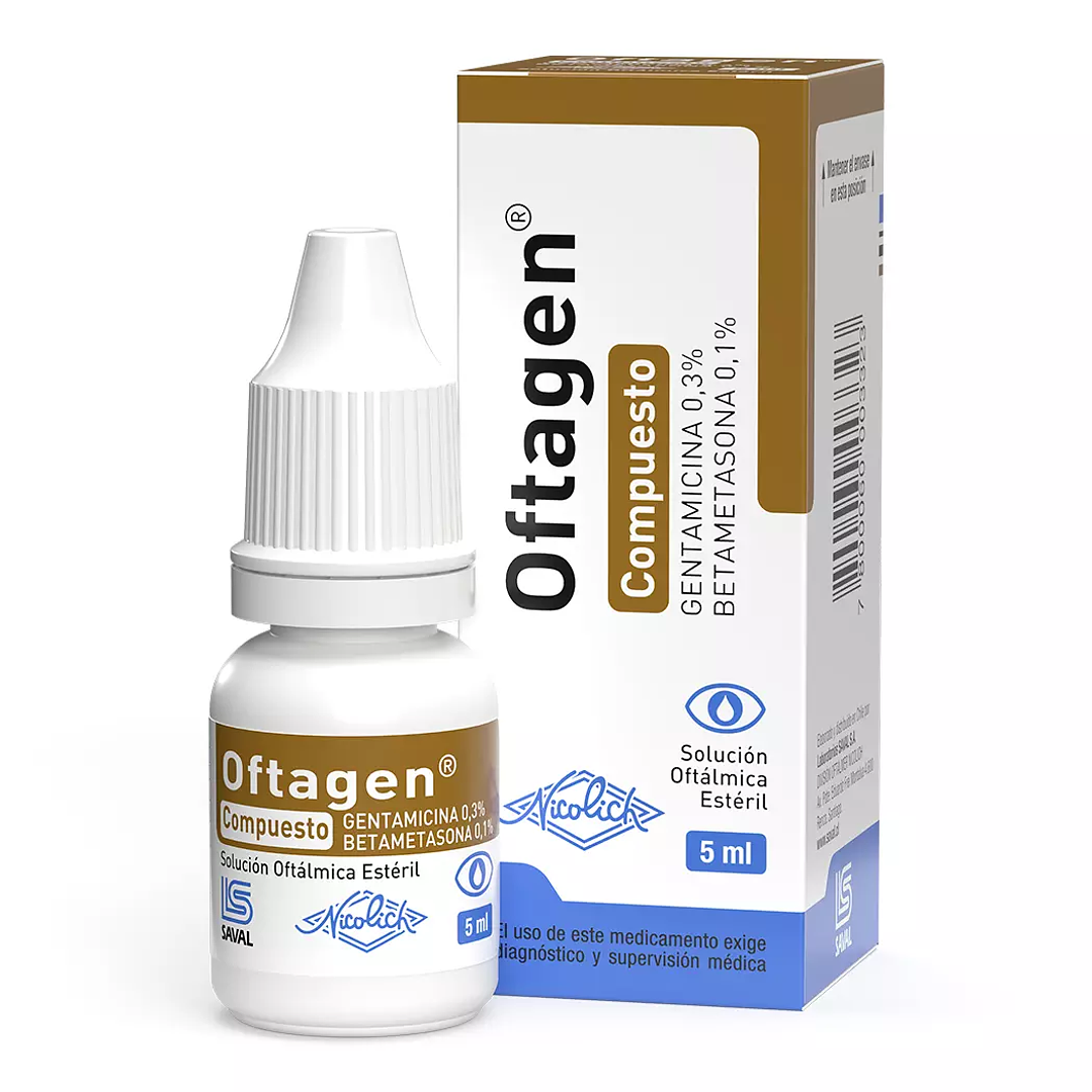 Oftagen Compuesto Solución oftálmica 5 ml. 1