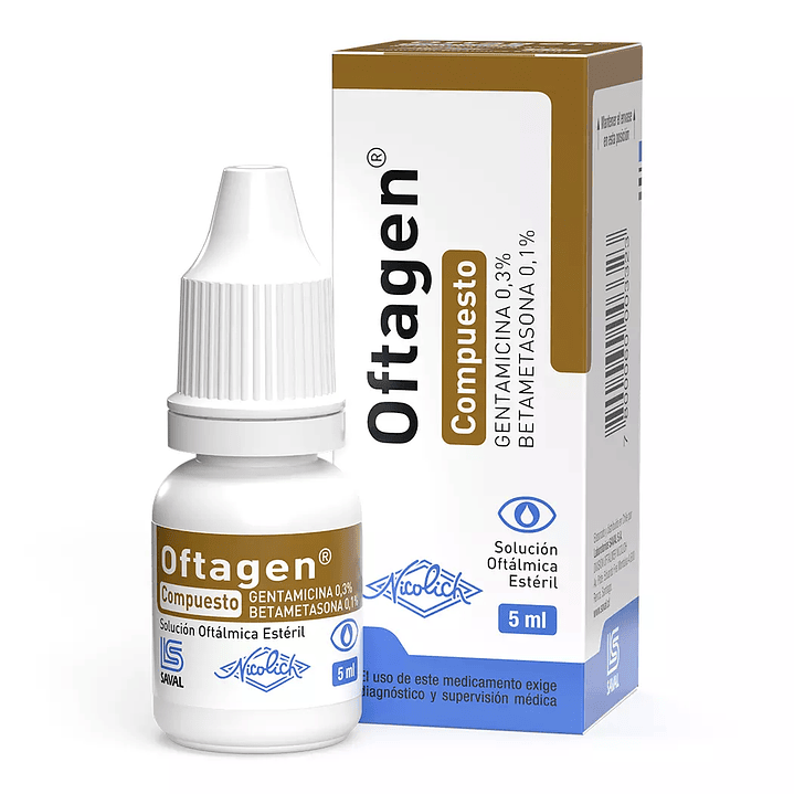 Oftagen Compuesto Solución oftálmica 5 ml. 1