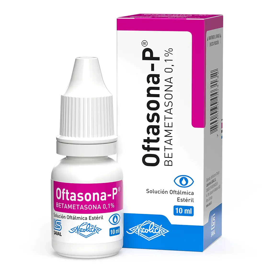 Oftasona-P Betametasona 0,1 % Solución oftálmica 10 ml. 1