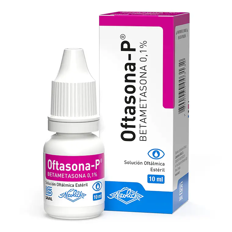 Oftasona-P Betametasona 0,1 % Solución oftálmica 10 ml. 1