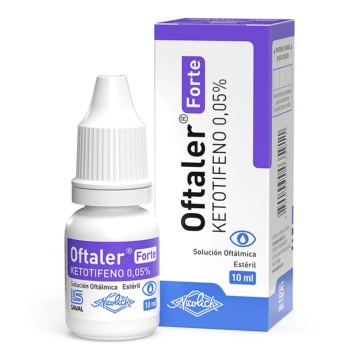 Oftaler Forte Ketotifeno 0.05% Solución Oftálmica 10ml 1