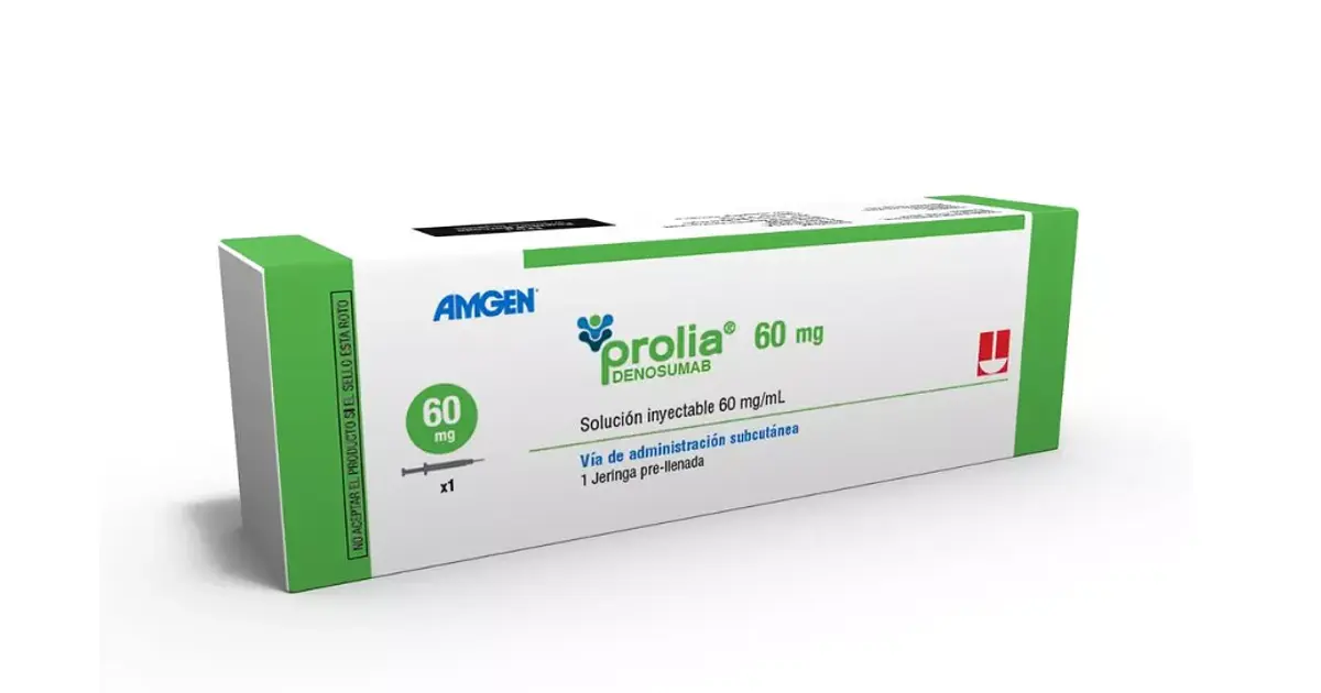Prolia Denosumab 60 mg Inyectable 1 Jeringa prellenada.