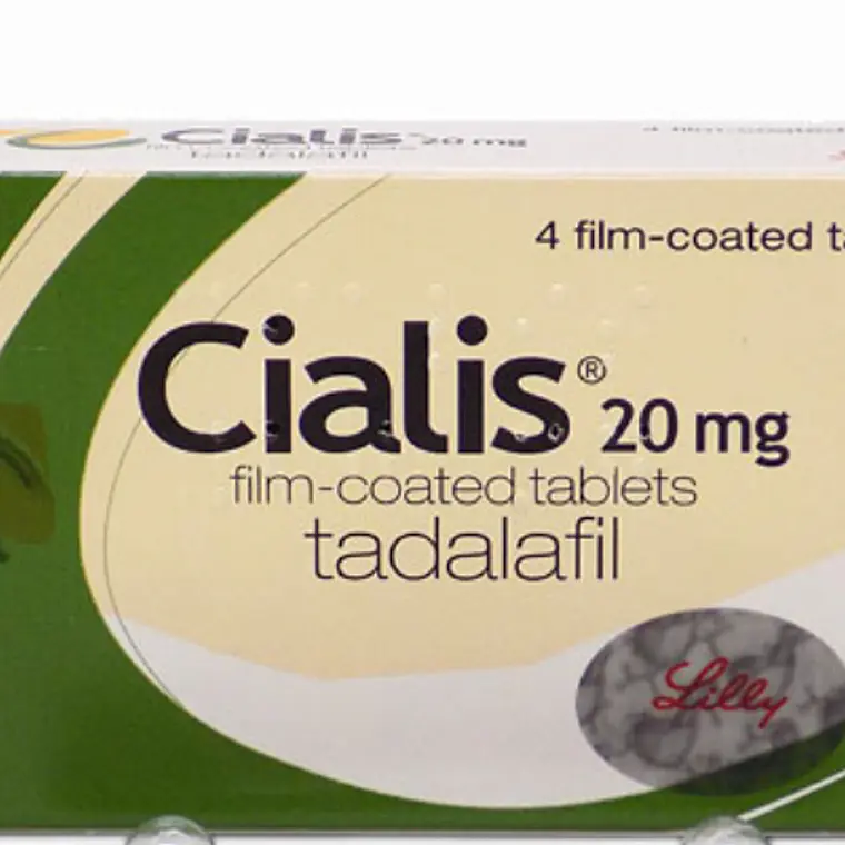 Cialis Tadalafilo 20 mg 4 Comprimidos recubiertos. 1
