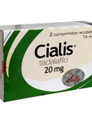 Cialis Tadalafilo 20 mg 2 Comprimidos recubiertos.