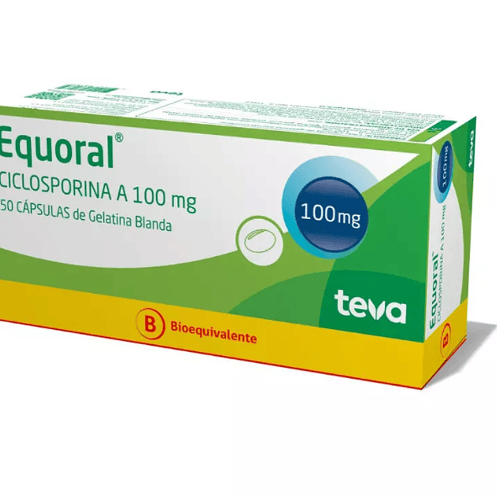 Equoral (B) Ciclosporina 100 mg 50 Cápsulas blandas. 1