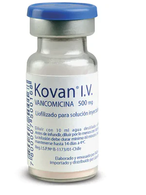 Kovan Vancomicina 500 mg, se vende por caja de 25 Unidades.