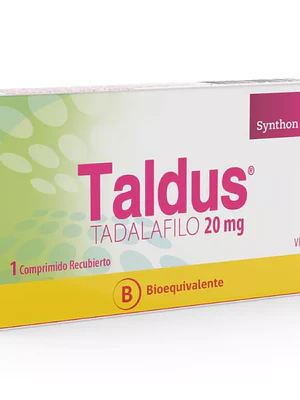 Taldus (B) Tadalafilo 20 mg  1 Comprimido recubierto.