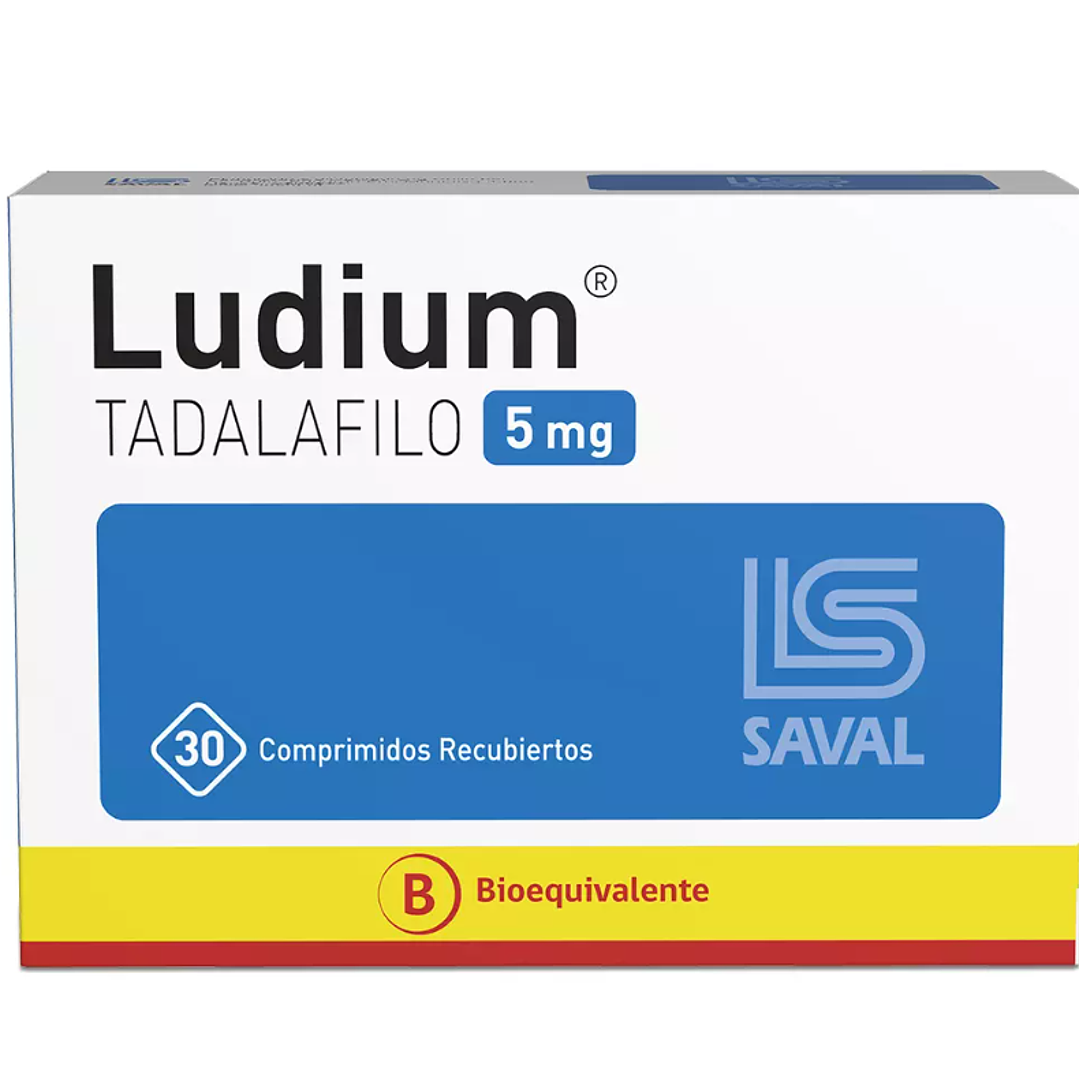 Ludium (Bioequivalente) Tadalafilo 5mg 30 Comprimidos Recubiertos 1