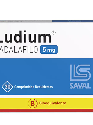 Ludium (B) Tadalafilo 5 mg 30 Comprimidos recubiertos.