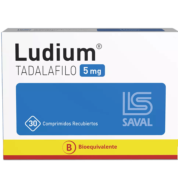 Ludium (Bioequivalente) Tadalafilo 5mg 30 Comprimidos Recubiertos 1