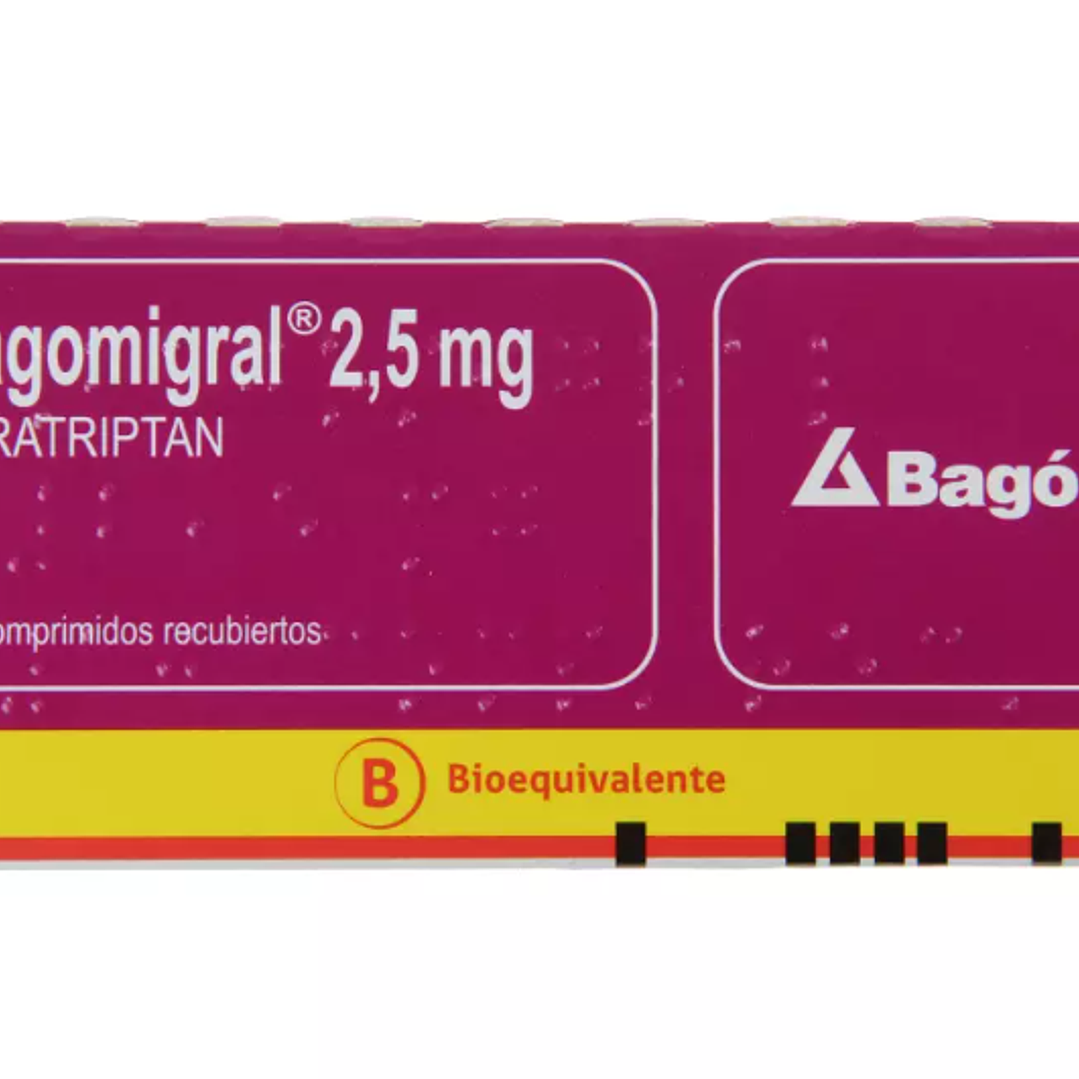 Bagomigral (Bioequivalente) Naratriptan 2.5mg 10 Comprimidos Recubiertos 1