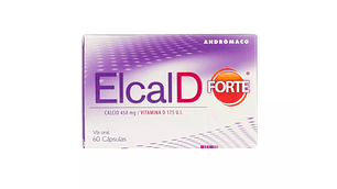 Elcal D Forte Calcio/Vitamina D3 60 Cápsulas
