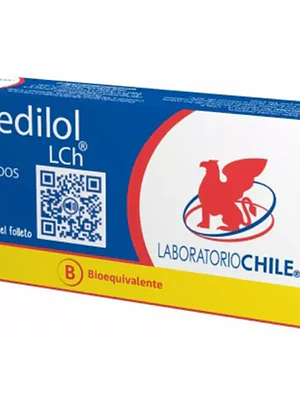 Carvedilol (B) 6,25 mg 30 Comprimidos.