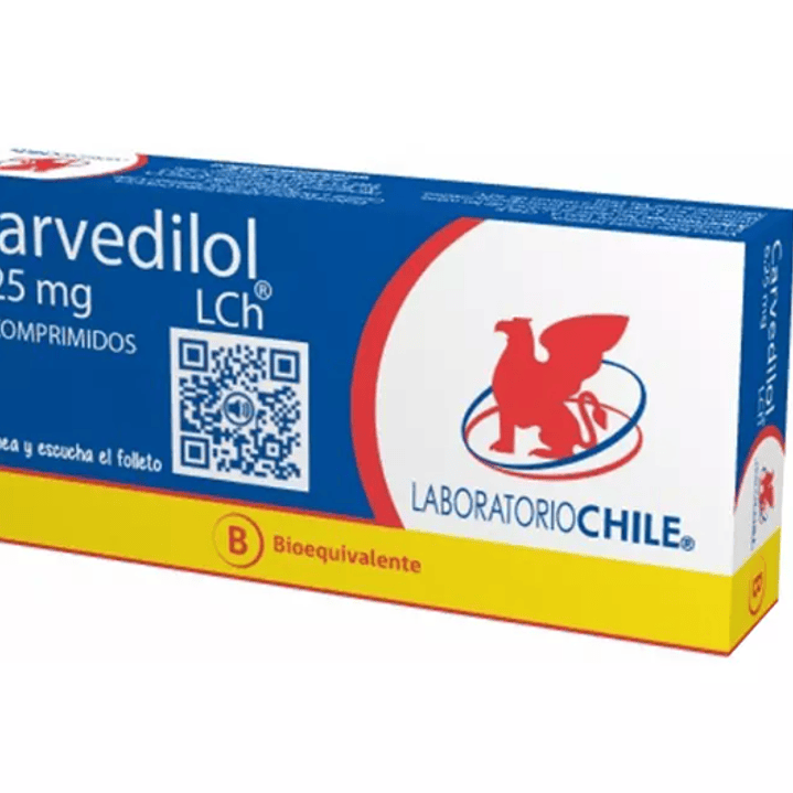 Carvedilol (Bioequivalente) 6.25mg 30 Comprimidos 1