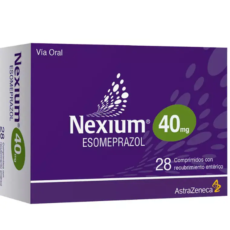 Nexium Esomeprazol 40 mg 28 Comprimidos recubiertos. 1