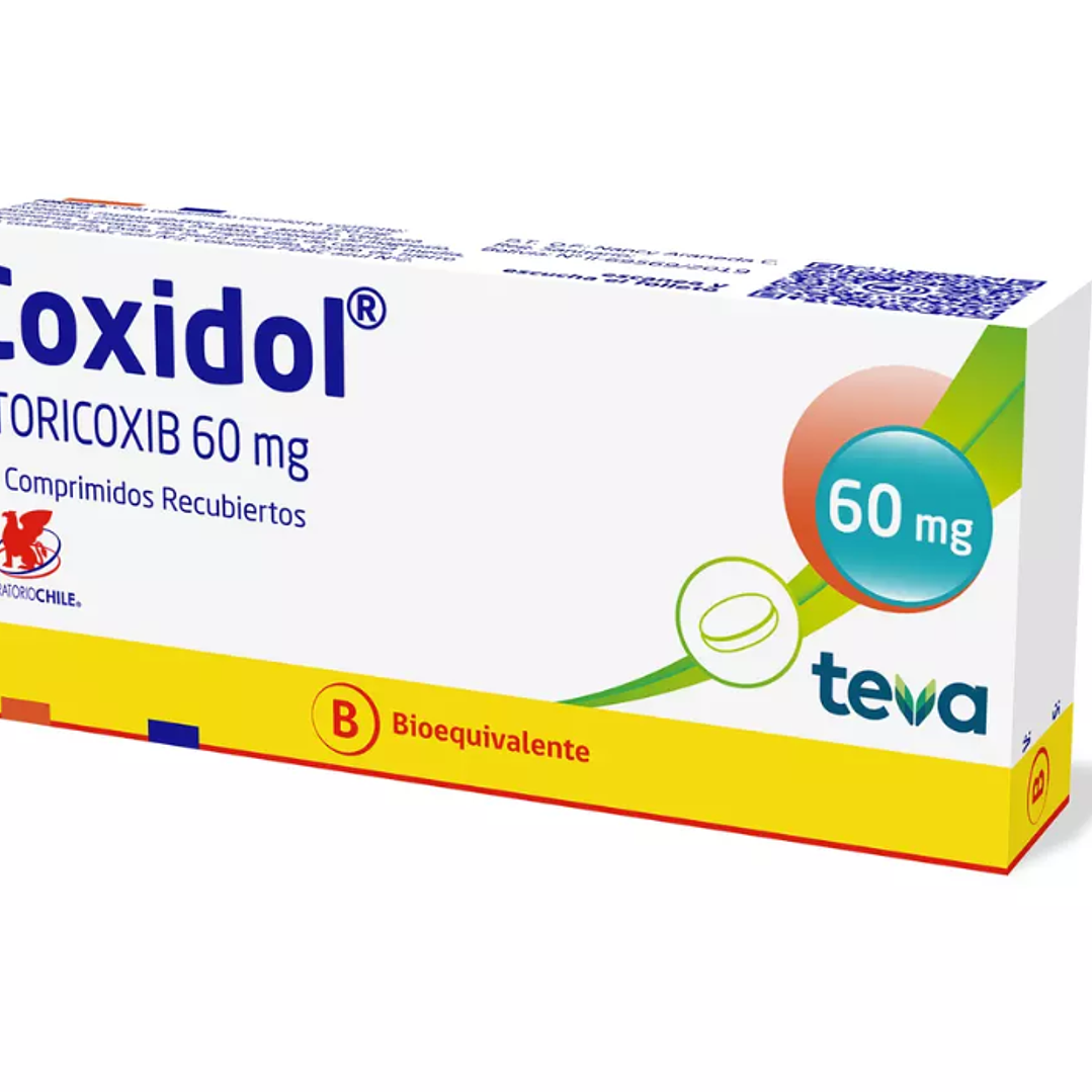 Coxidol (Bioequivalente) Etoricoxib 60mg 14 Comprimidos Recubiertos 1