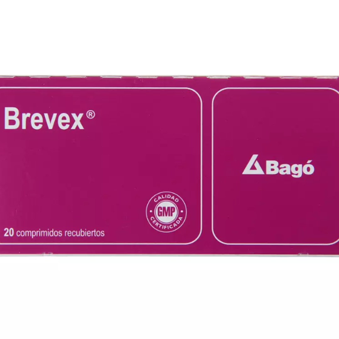 Brevex Clorzoxazona / Paracetamol 20 Comprimidos Recubiertos 1