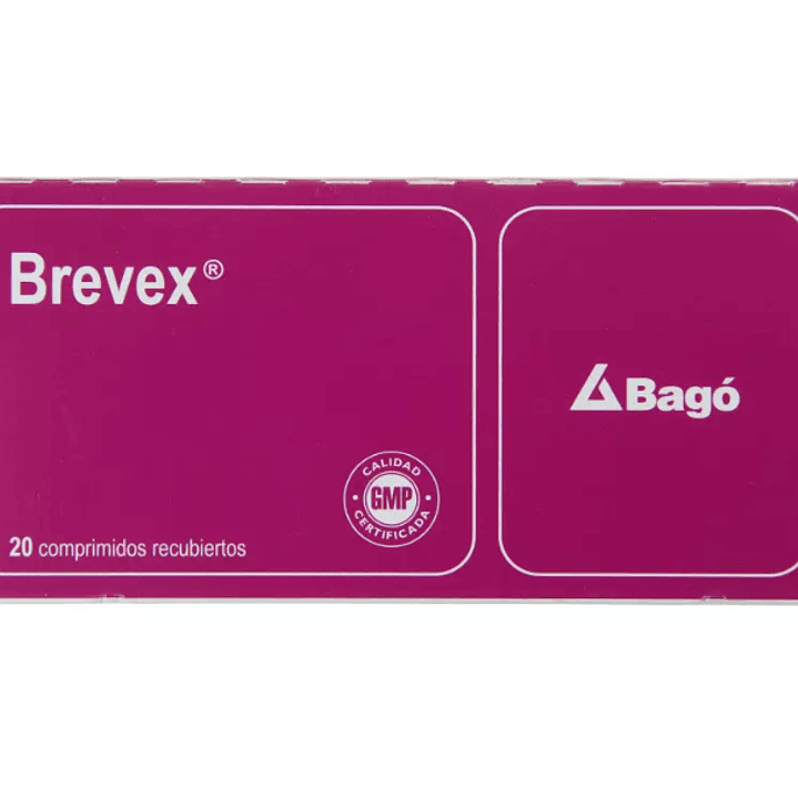 Brevex Clorzoxazona / Paracetamol 20 Comprimidos Recubiertos 1