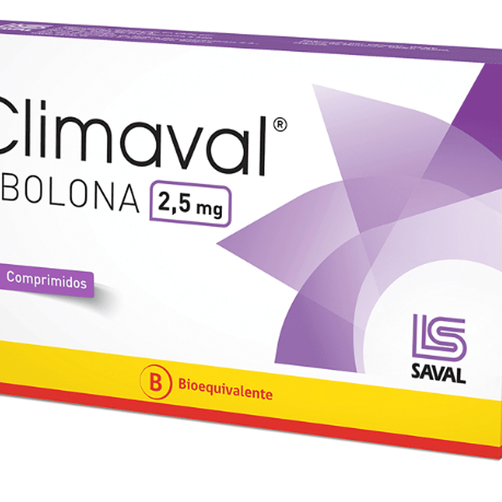 Climaval (Bioequivalente) Tibolona 2.5mg 30 Comprimidos 1