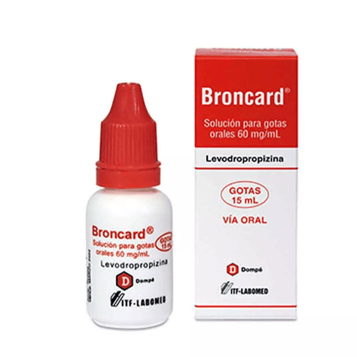 Broncard Levodropropizina 60mg/ml Oral Gotas 15ml 1