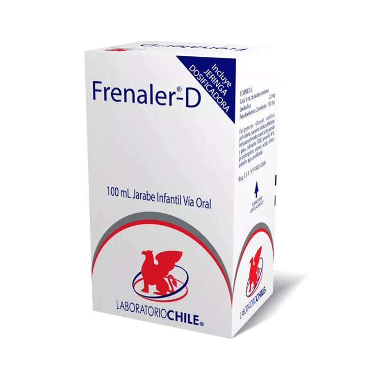 Frenaler-D Loratadina / Pseudoefedrina Jarabe Infantil 100ml 1