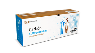 Carbón Sulfaguanidina 100 Comprimidos