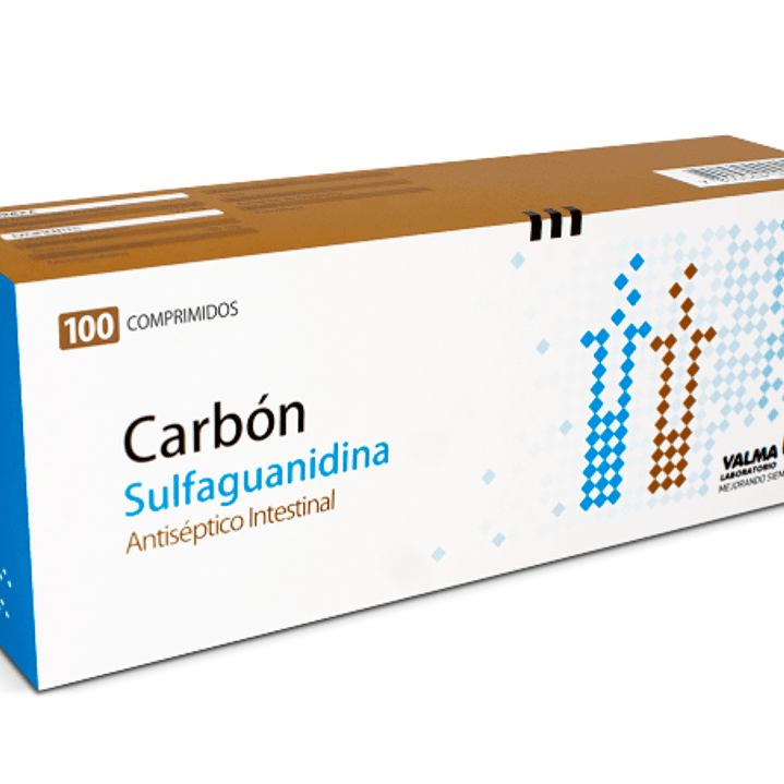 Carbón Sulfaguanidina 100 Comprimidos 1