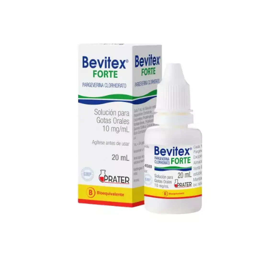 Bevitex Forte Pargeverina 10 mg/ ml Gotas 20 ml. 1