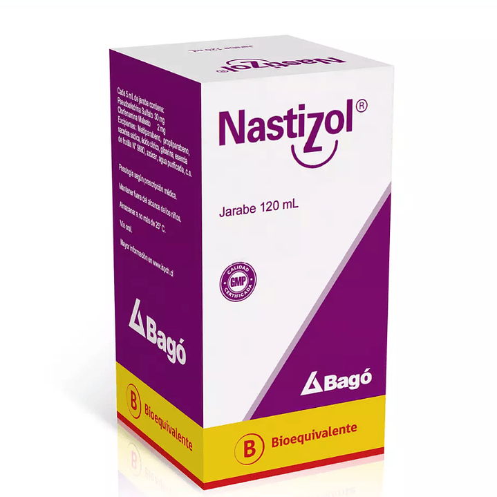 Nastizol (B) Clorfenamina / Pseudoefedrina Jarabe 120ml 1