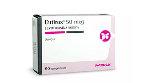 Eutirox Levotiroxina 50 mcg 50 Comprimidos.