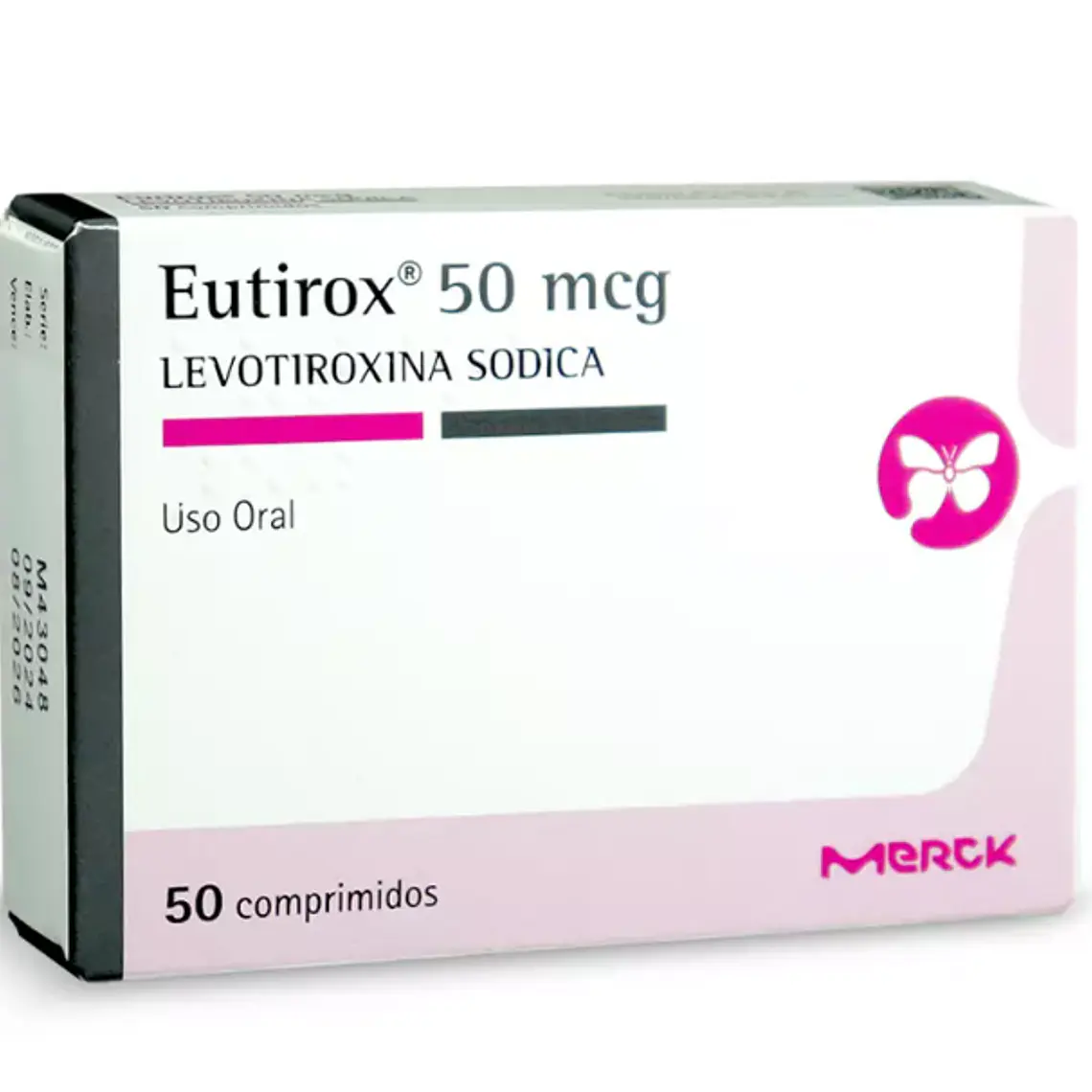 Eutirox Levotiroxina 50 mcg  50 Comprimidos. 1