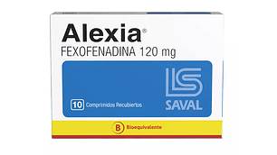 Alexia (B) Fexofenadina 120mg 10 Comprimidos Recubiertos.