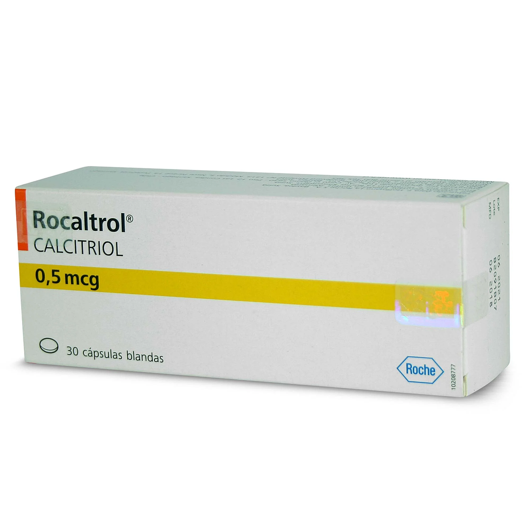 Rocaltrol Calcitriol 0,5 mcg 30 Cápsulas Blandas 1