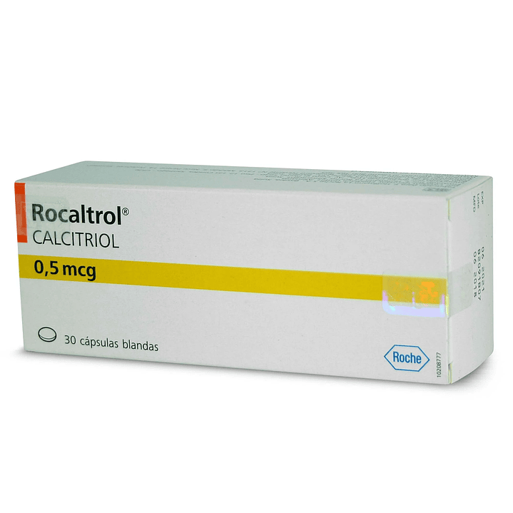 Rocaltrol Calcitriol 0,5 mcg 30 Cápsulas Blandas 1