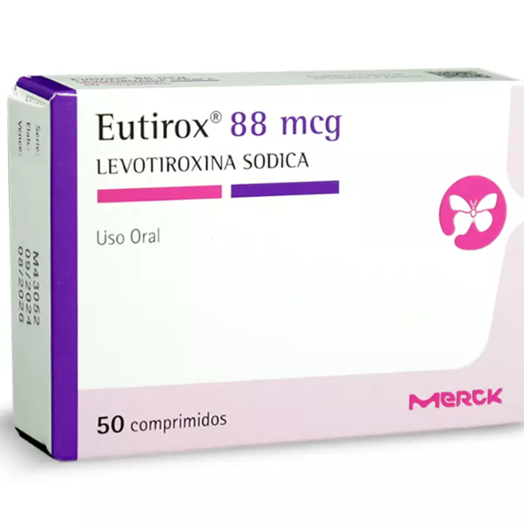 Eutirox (R) Levotiroxina 88mcg 50 Comprimidos 1