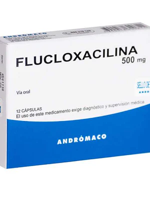 Flucloxacilina 500 mg 12 Cápsulas.