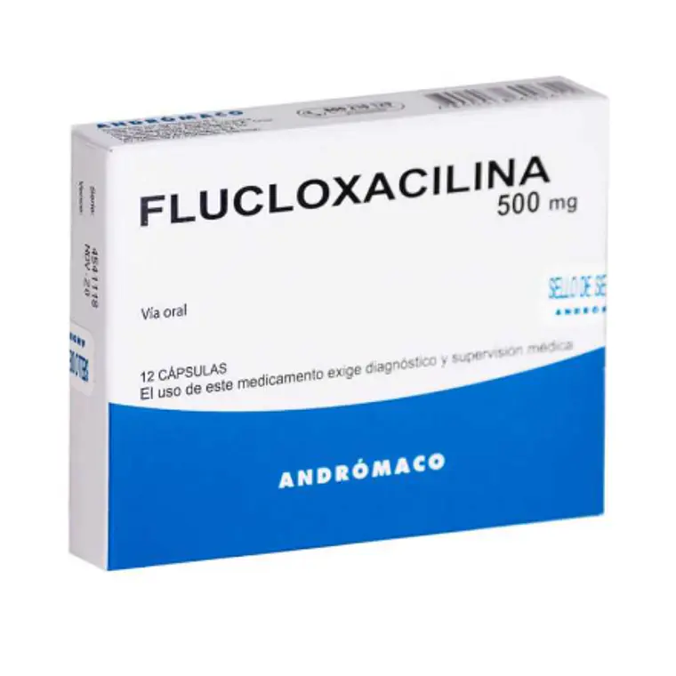 Flucloxacilina 500 mg 12 Cápsulas. 1