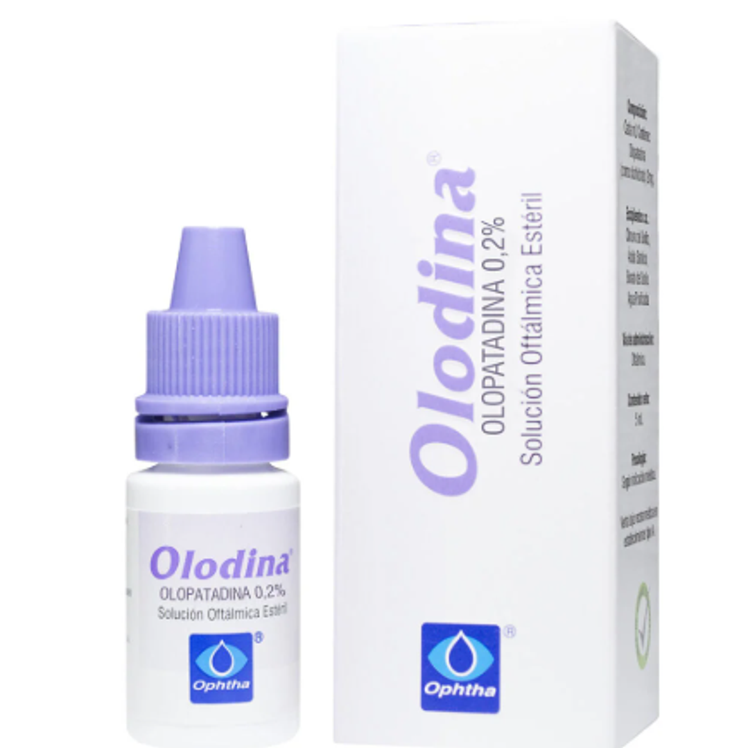 Olodina (B) Olopatadina 0.2% Solución Oftálmica 5ml 1