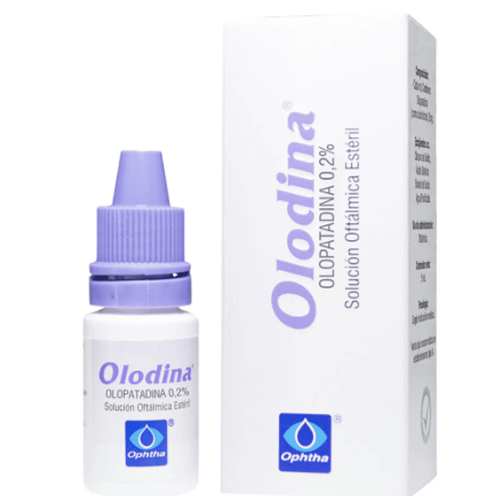Olodina (B) Olopatadina 0.2% Solución Oftálmica 5ml 1