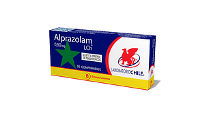 Alprazolam (B) 0,50mg 30 Comprimidos (Disponible sólo para compra en Local)