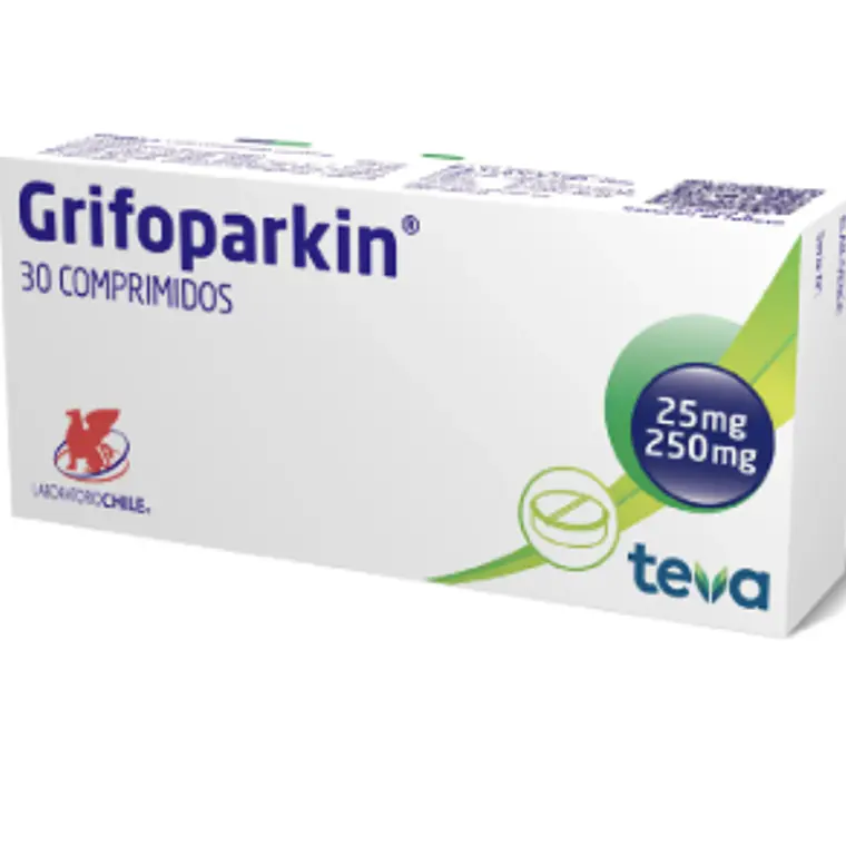 Grifoparkin Carbidopa Levodopa 25/250 mg 30 Comprimidos. 1